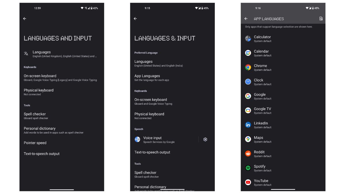 Nothing Phone (1) Android 12 vs Android 13 UI