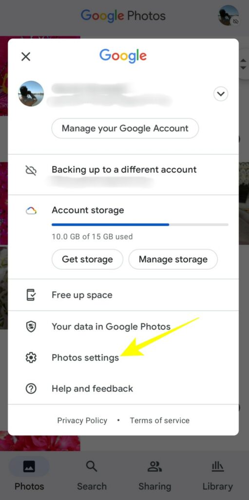 Disable photo backup for Messaging apps to free up space