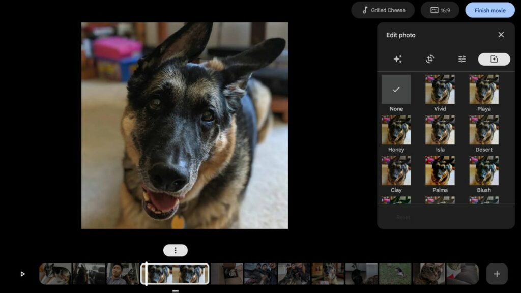 Google Photos Movie Editor Tool