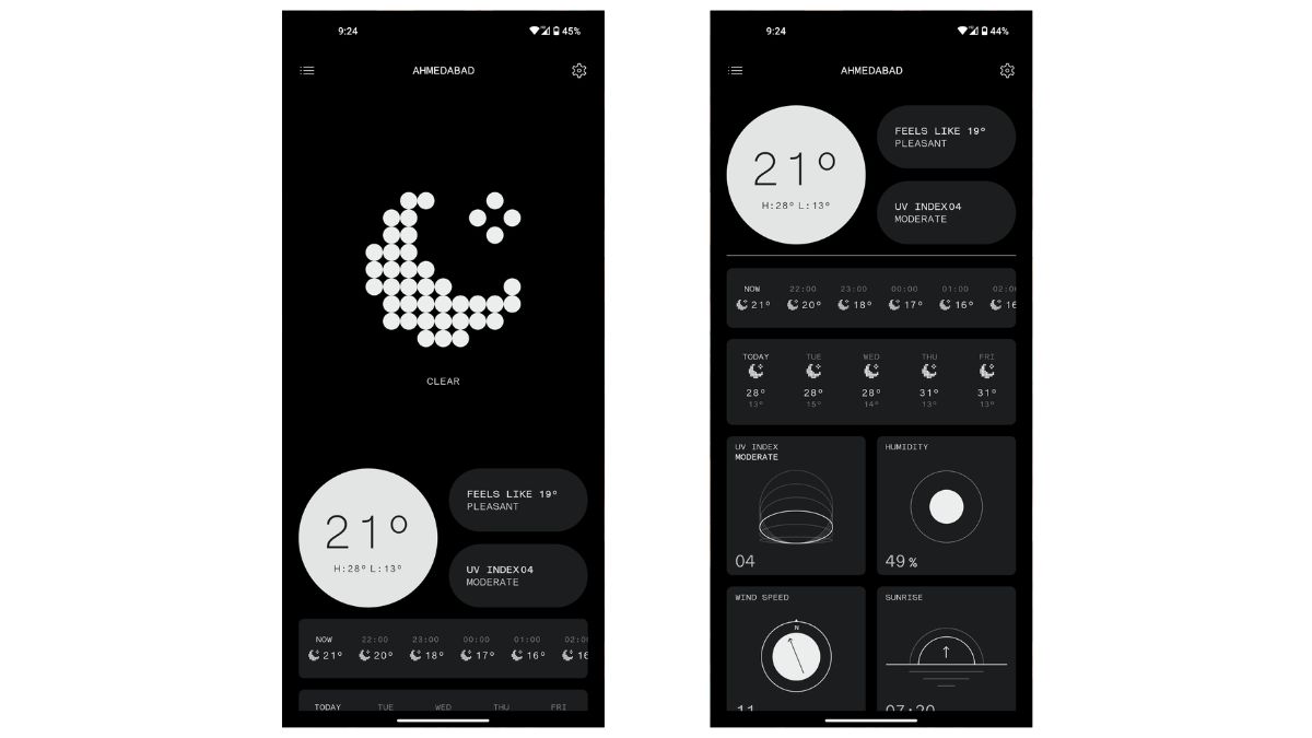 Nothing Phone (1) Android 12 vs Android 13 UI