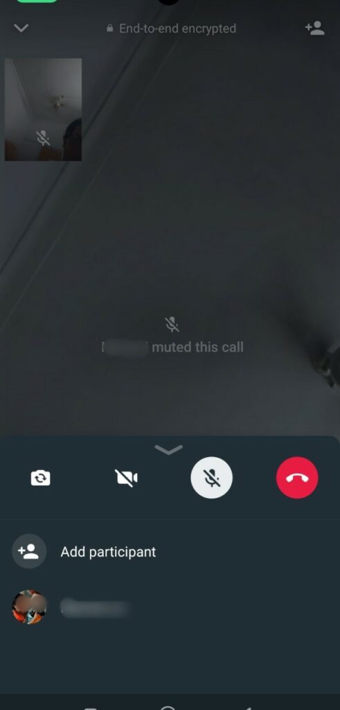 WhatsApp for video calling